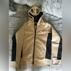 Boys tan Jordan hoodie